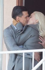 LADY GAGA on the Set of American Horror Story in Los Angeles 11/10/2015