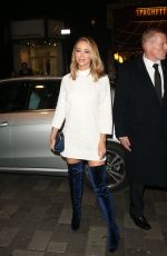 LAUREN POPE Leaves ITV Gala in London 11/17/2015