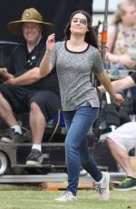 LEA MICHELLE at Scream Queens Set in New Orleans 11/04/2015