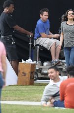 LEA MICHELLE at Scream Queens Set in New Orleans 11/04/2015