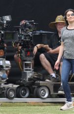 LEA MICHELLE at Scream Queens Set in New Orleans 11/04/2015