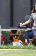 LEA MICHELLE at Scream Queens Set in New Orleans 11/04/2015
