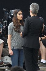 LEA MICHELLE at Scream Queens Set in New Orleans 11/04/2015