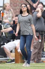 LEA MICHELLE at Scream Queens Set in New Orleans 11/04/2015