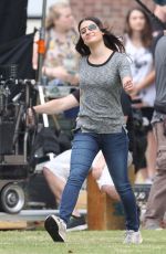 LEA MICHELLE at Scream Queens Set in New Orleans 11/04/2015