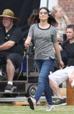 LEA MICHELLE at Scream Queens Set in New Orleans 11/04/2015