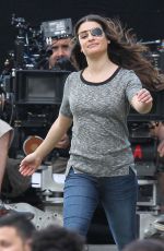 LEA MICHELLE at Scream Queens Set in New Orleans 11/04/2015