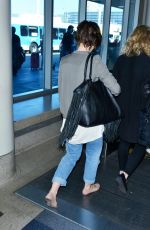 LILY COLLINS Arrives at LAX Airport in Los Angeles 11/08/2015