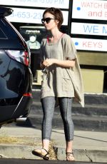 LILY COLLINS Out and About in Los Angeles 11/24/2015