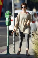 LILY COLLINS Out and About in Los Angeles 11/24/2015