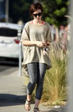 LILY COLLINS Out and About in Los Angeles 11/24/2015
