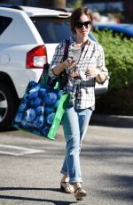 LILY COLLINS Out Shopping in Los Angeles 11/23/2015