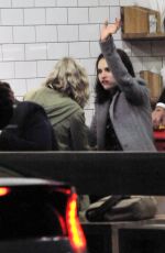 LILY JAMES and Matt Smith at Maoz Falafel in London 11/13/2015