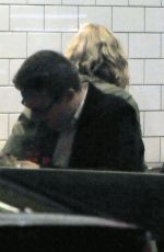 LILY JAMES and Matt Smith at Maoz Falafel in London 11/13/2015