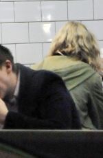 LILY JAMES and Matt Smith at Maoz Falafel in London 11/13/2015