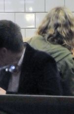 LILY JAMES and Matt Smith at Maoz Falafel in London 11/13/2015