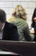 LILY JAMES and Matt Smith at Maoz Falafel in London 11/13/2015