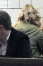 LILY JAMES and Matt Smith at Maoz Falafel in London 11/13/2015