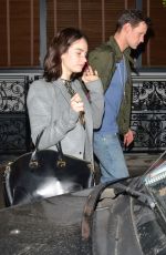 LILY JAMES and Matt Smith at Maoz Falafel in London 11/13/2015