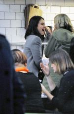 LILY JAMES and Matt Smith at Maoz Falafel in London 11/13/2015