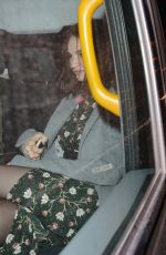 LILY JAMES and Matt Smith at Maoz Falafel in London 11/13/2015