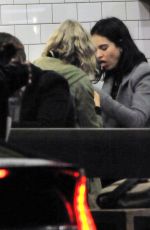 LILY JAMES and Matt Smith at Maoz Falafel in London 11/13/2015