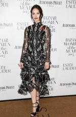 LILY JAMES at Harper