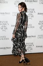 LILY JAMES at Harper