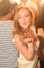 LINDSAY LOHAN at The VIP Room in Dubai 11/28/2015
