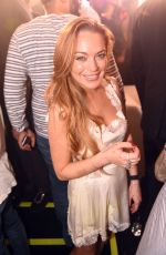 LINDSAY LOHAN at The VIP Room in Dubai 11/28/2015