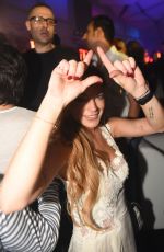 LINDSAY LOHAN at The VIP Room in Dubai 11/28/2015