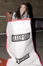 LOUISA LUTTON at 2015 Sleep Out for Centrepoint at The Old Truman Brewery in London 11/12/2015