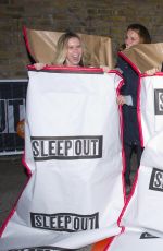 LOUISA LUTTON at 2015 Sleep Out for Centrepoint at The Old Truman Brewery in London 11/12/2015