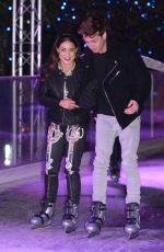 LOUISE THOMPSON at Coca Cola London Eye Frostival Eyeskate in London 11/18/2015