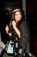 LUCY HALE Arrives Kelsea Ballerini Concert in West Hollywood 11/23/2015