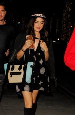 LUCY HALE Arrives Kelsea Ballerini Concert in West Hollywood 11/23/2015