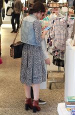 LUCY HALE Out Shopping at Kitson in Beverly Hills 11/14/2015