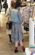 LUCY HALE Out Shopping at Kitson in Beverly Hills 11/14/2015
