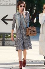LUCY HALE Out Shopping at Kitson in Beverly Hills 11/14/2015