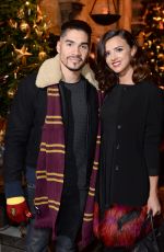 LUCY MECKLENBURGH at Hogwarts in the Snow Launch at Warner Bros. Studio Tour London in Watford 11/12/2015