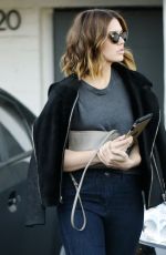 MADY MOORE Oout and About in Beverly Hills 11/05/2015