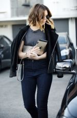 MADY MOORE Oout and About in Beverly Hills 11/05/2015
