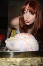 MAITLAND WARD - Thanksgiving Dinner Photoshoot in Los Angeles 11/24/2015