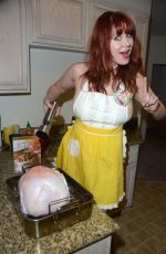 MAITLAND WARD - Thanksgiving Dinner Photoshoot in Los Angeles 11/24/2015