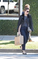 MANDY MOORE Leaves a Salon in Beverly Hills 11/05/2015