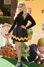 MEGHAN TRAINOR at The Peanuts Movie Premiere in Westwood 11/01/2015