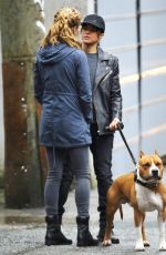 MICHELLE RODRIGUEZ on the Set of Her New Movie in Vancouver 11/16/2015