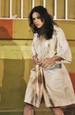 MICHELLE RODRIGUEZ on the Set of Tomboy, a Revenger