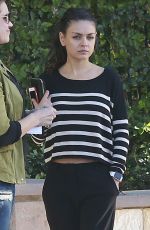 MILA KUNIS Out and About in Los Angeles 11/09/2015