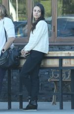 MILA KUNIS Out for Lunch at Cocina Condesa in Studio City 11/12/2015